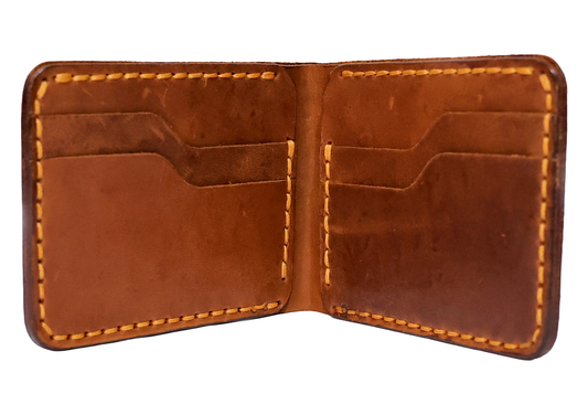 Welkin Leather Classic Fold Wallet – Genuine Cow Leather Bi-Fold Wallet with Dual Cash Compartments & Card Slots