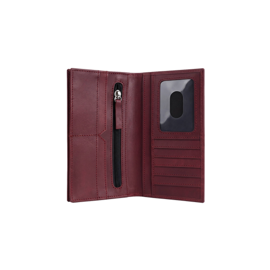 Burgundy Executive Long Wallet