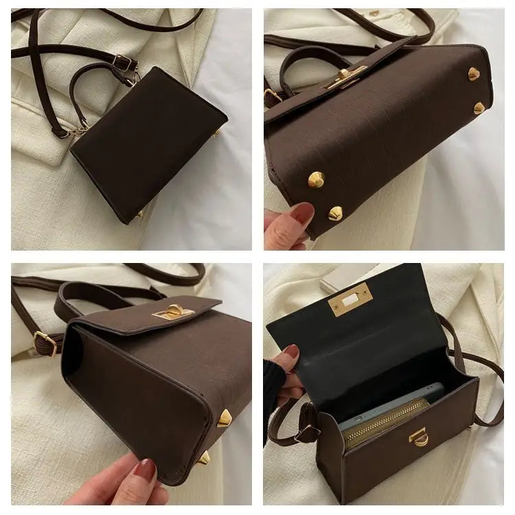 New Women's Fashionable Handbag 2026 Trendy Shoulder Crossbody Bag Retro Chic Small Square Bag Versatile Handbag Casual Style