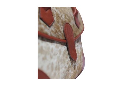 Artisan Cowhide & Pebbled Leather Satchel – The Signature Cowhide Handbag