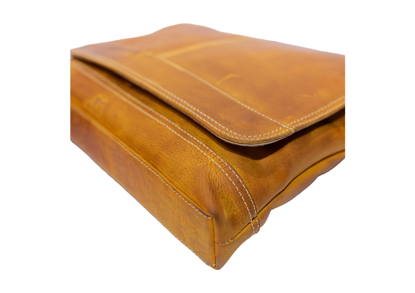 Artisan Brindle Coffee Satchel – Premium Deep Brown & Natural Streaked Leather Handbag