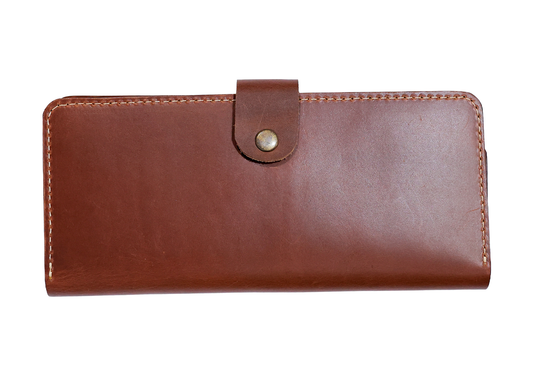 Artisan Serengeti Satchel – Premium Camel & Tri-Color Speckled Leather Wallet