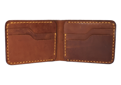 Welkin Leather Classic Fold Wallet â€“ Genuine Cow Leather Bi-Fold Wallet with Dual Cash Compartments & Card Slots
