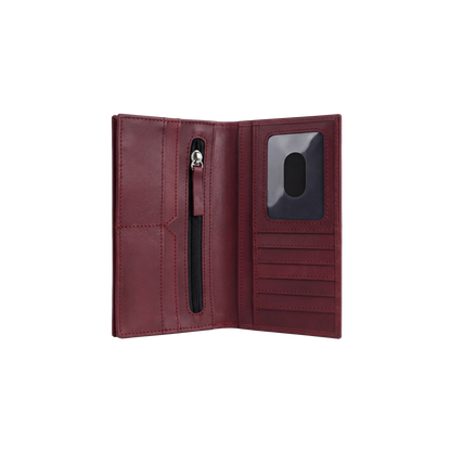 Burgundy Executive Long Wallet