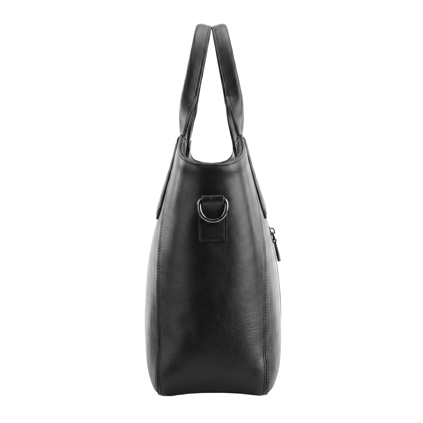 Midnight Onyx Croc-Embossed Heritage Tote