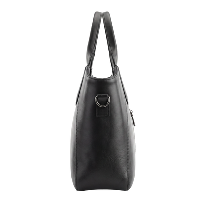 Midnight Onyx Croc-Embossed Heritage Tote