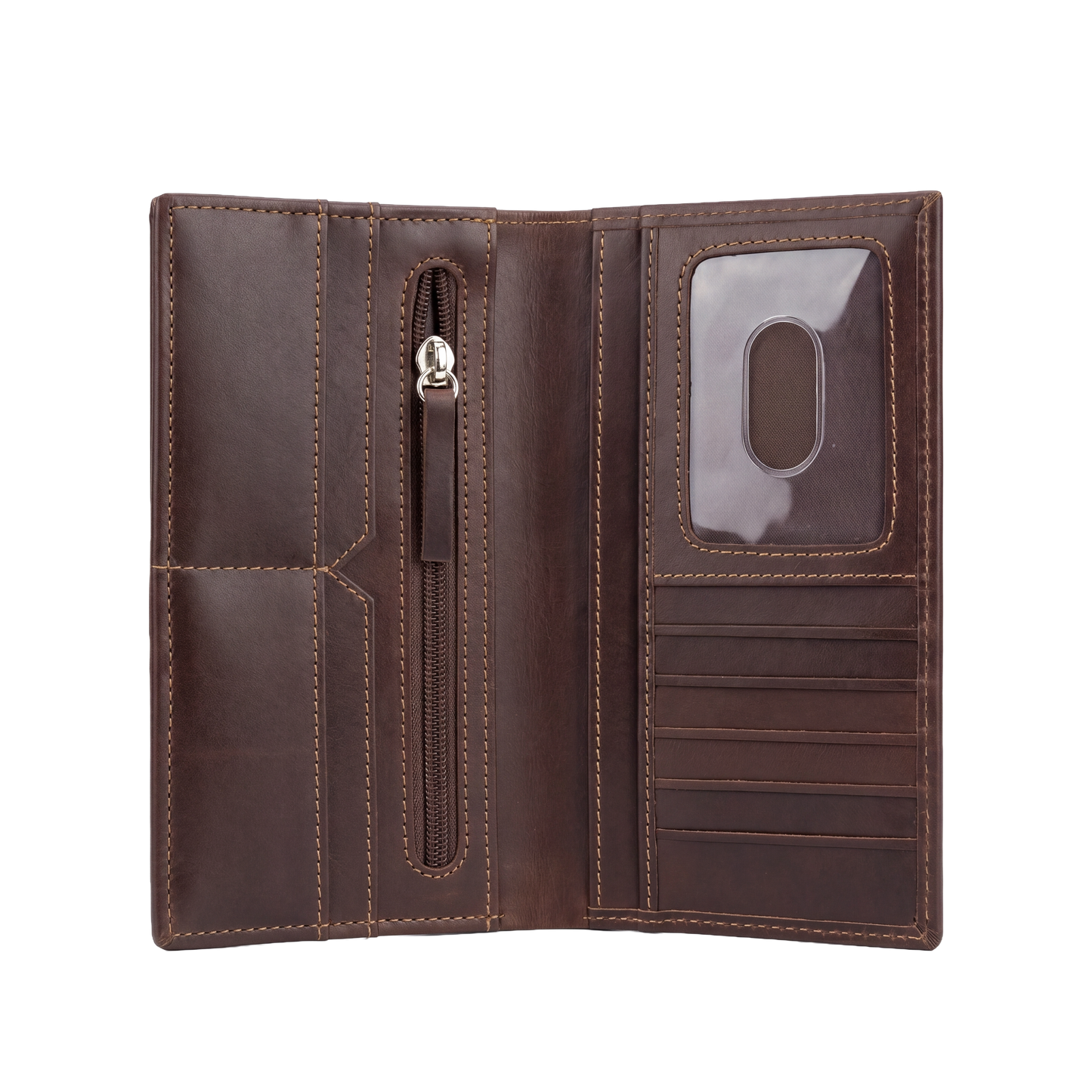 Premium Mocha Executive Long Wallet