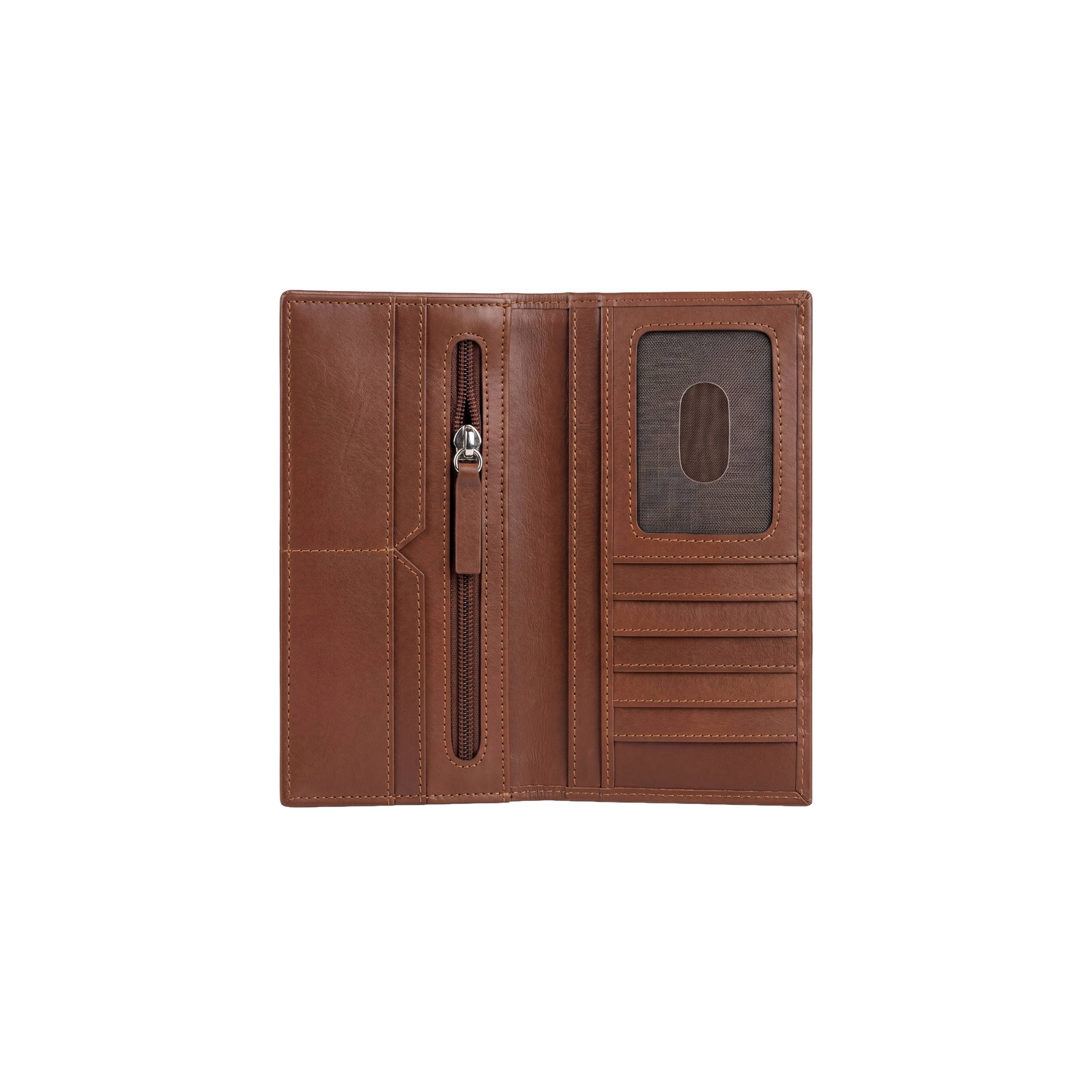 Premium Tan Executive Long Wallet