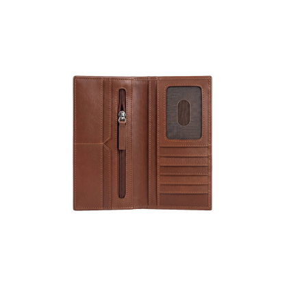 Premium Tan Executive Long Wallet