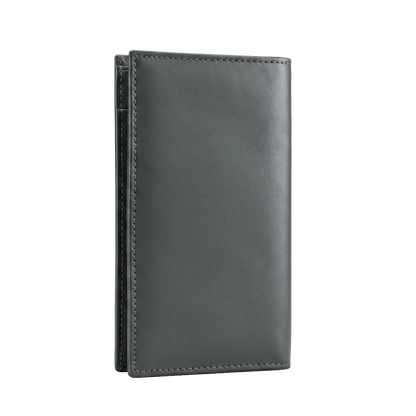 Premium Slate Grey Executive Long Wallet