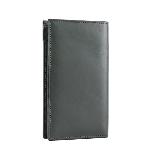 Premium Slate Grey Executive Long Wallet