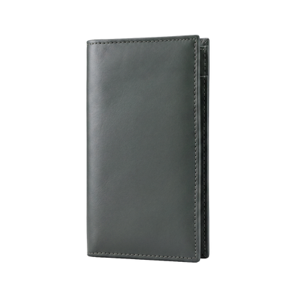 Premium Slate Grey Executive Long Wallet