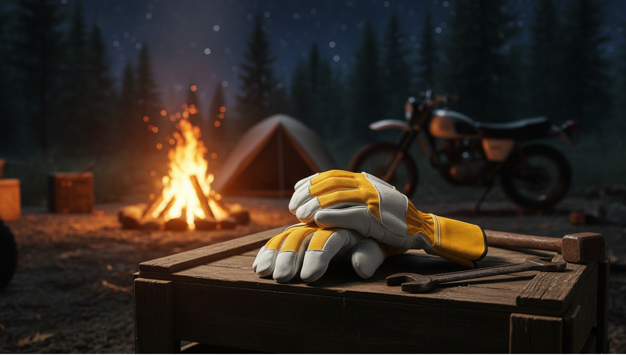 Welkin Leather Cowhide Work Gloves for Men| Bulk & Wholesale – All-Weather Heavy-Duty Gloves with Anti-Slip Grip & Safety Cuff