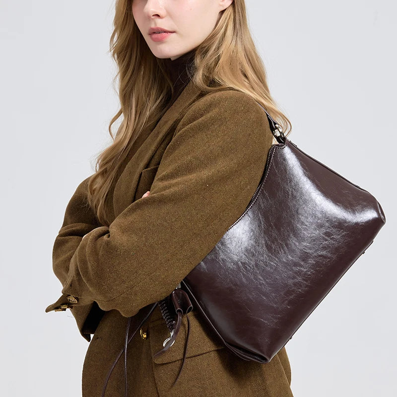 New Autumn and winter women's trendy designer bag women's natural suede bread fashionable and luxurious design armpit bag