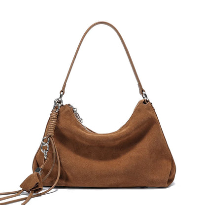 New Autumn and winter women's trendy designer bag women's natural suede bread fashionable and luxurious design armpit bag