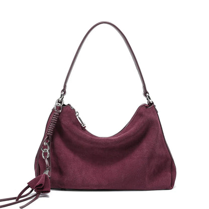 New Autumn and winter women's trendy designer bag women's natural suede bread fashionable and luxurious design armpit bag