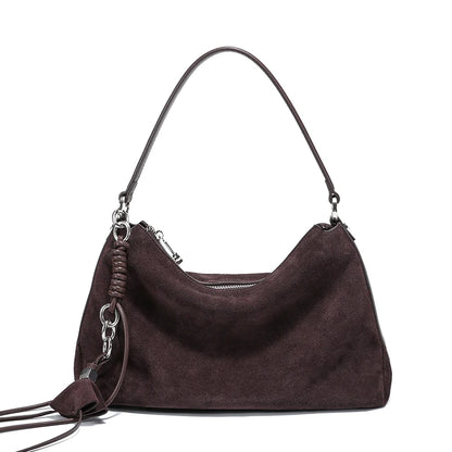 New Autumn and winter women's trendy designer bag women's natural suede bread fashionable and luxurious design armpit bag